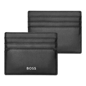 Hugo Boss Leather Card Holder Classic Smooth Black