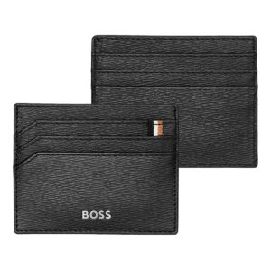 Hugo Boss Leather Card Holder Iconic Black