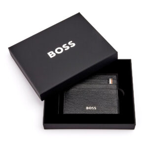 Hugo Boss Leather Card Holder Iconic Black