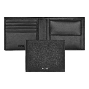 Hugo Boss Leather Wallet CLS Grained Black