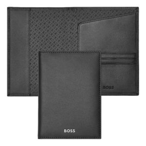 Hugo Boss Leather Passport Holder CLS Smooth Black