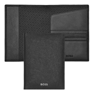 Hugo Boss Leather PasswportHolder CLS Grained Black