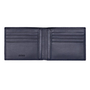 Hugo Boss Leather Wallet Classic Grained Navy