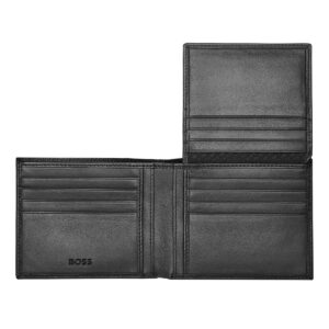 Hugo Boss Leather Wallet with Flap CLS Grained Blk