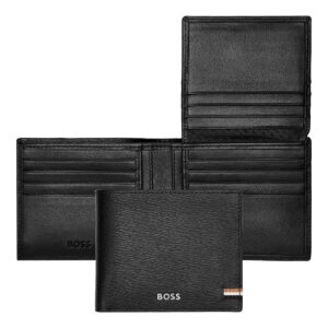 Hugo Boss Leather Wallet Flap Iconic Black