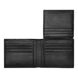 Hugo Boss Leather Wallet Flap Iconic Black