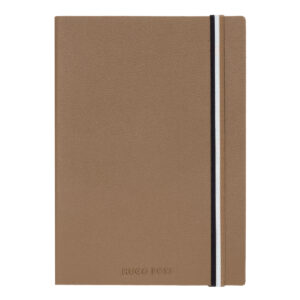 Hugo Boss Notebook A5 Iconic Camel Plain