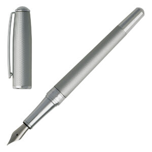 Hugo Boss Essential Matte Chrome Fountain Pen