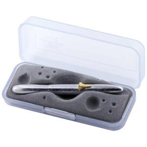 Fisher Bullet Brushed Chrome with Shuttle Emblem Ball Pen