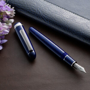 Platinum #3776 Celluloid Midnight Ocean Fountain Pen 14K