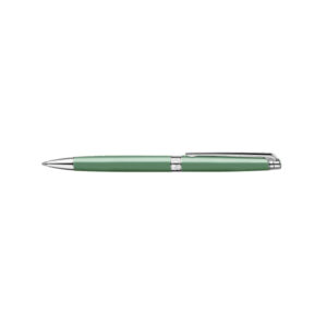 Caran D'Ache Leman Slim Vert De Gris Rhodium Trim Ball Pen