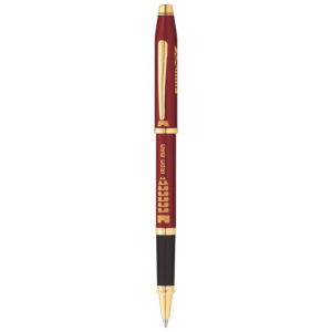 Cross Century 2 Iron Man Red Lacquer Gold Trim Roller Ball Pen