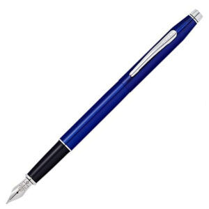 Cross Classic Century Translucent Blue Chrome Trim Fountain Pen
