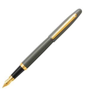 Sheaffer VFM Light Grey PVD Gold Trim Fountain Pen