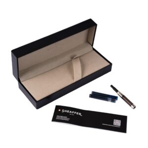 Sheaffer Sagaris Black Chrome with Gold Trim Roller Ball Pen