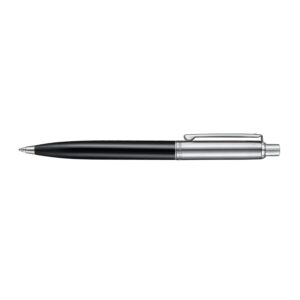 Sheaffer Sentinel Metal Glossy Black Chrome Trim  Ball Pen Gift boxed