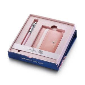 Sheaffer Set Emily in Paris Sentinel 321 Pink Matte Ball Pen & Leather Credit Card Holder