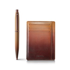 Sheaffer Set VFM Coffee Edition Balll Pen and Credit Card Holder