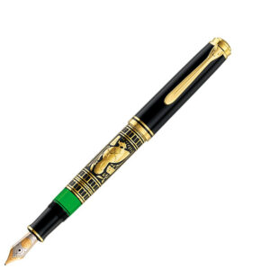 Pelikan Toledo M900 Black Gold Trim Fountain Pen 18K