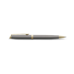 Waterman Hemisphere Metallic Grey Gold Trim Ball Pen